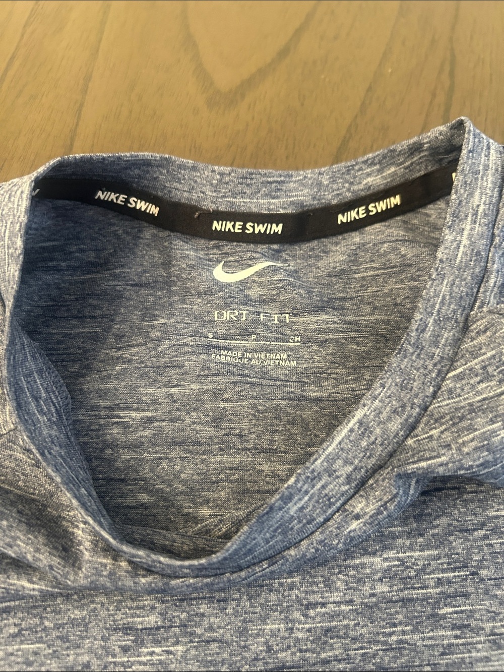 Nike Heathered Blue Short-Sleeve Dri-FIT Athletic Tee - Picture 5 of 5